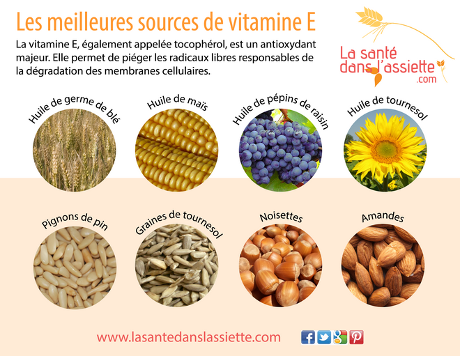 Vitamine E - Les 20 meilleures sources de vitamine E